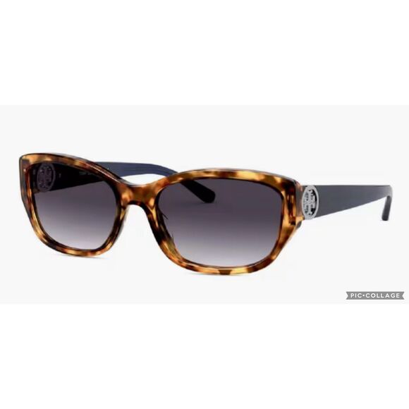 Tory Burch sunglasses TY7142 tortoise and navy, $180 - Picture 1 of 7